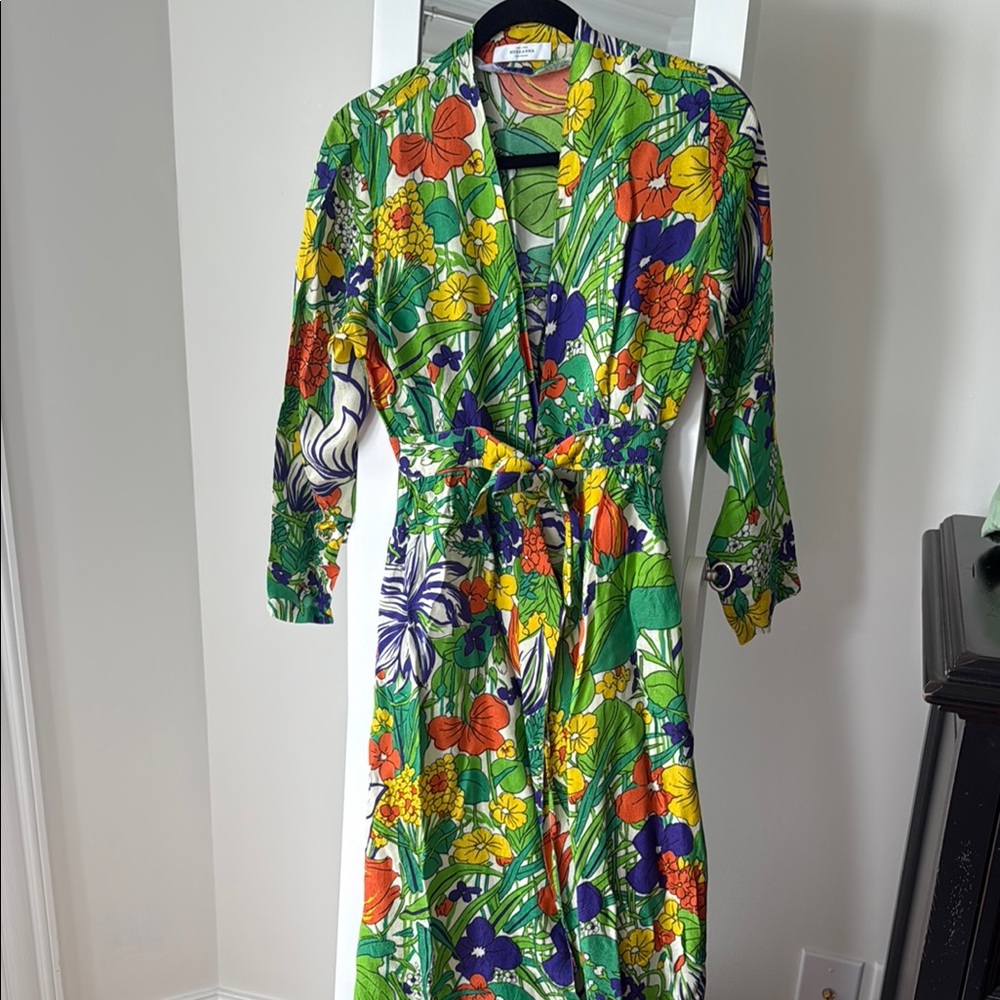 Roseanna Multicolor Floral Long Sleeve Dress